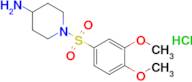 1-(3,4-Dimethoxybenzenesulfonyl)piperidin-4-amine hydrochloride