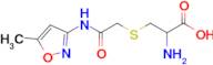 2-Amino-3-({[(5-methyl-1,2-oxazol-3-yl)carbamoyl]methyl}sulfanyl)propanoic acid