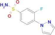 3-Fluoro-4-(1h-pyrazol-1-yl)benzene-1-sulfonamide