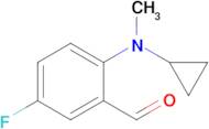 2-[cyclopropyl(methyl)amino]-5-fluorobenzaldehyde