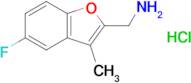 (5-Fluoro-3-methyl-1-benzofuran-2-yl)methanamine hydrochloride