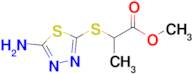 Methyl 2-[(5-amino-1,3,4-thiadiazol-2-yl)sulfanyl]propanoate