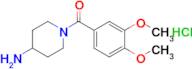 1-(3,4-Dimethoxybenzoyl)piperidin-4-amine hydrochloride