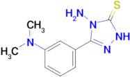 4-amino-3-[3-(dimethylamino)phenyl]-4,5-dihydro-1H-1,2,4-triazole-5-thione