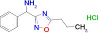 Phenyl(5-propyl-1,2,4-oxadiazol-3-yl)methanamine hydrochloride