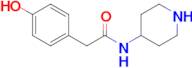 2-(4-Hydroxyphenyl)-N-(piperidin-4-yl)acetamide