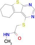 n-Methyl-2-{8-thia-4,6-diazatricyclo[7.4.0.0,2,7]trideca-1(9),2,4,6-tetraen-3-ylsulfanyl}acetamide