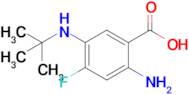 2-Amino-5-(tert-butylamino)-4-fluorobenzoic acid