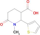 1-Methyl-6-oxo-2-(thiophen-2-yl)piperidine-3-carboxylic acid