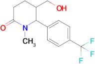 5-(Hydroxymethyl)-1-methyl-6-[4-(trifluoromethyl)phenyl]piperidin-2-one