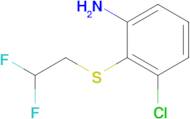 3-Chloro-2-[(2,2-difluoroethyl)sulfanyl]aniline