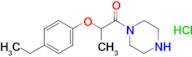 2-(4-Ethylphenoxy)-1-(piperazin-1-yl)propan-1-one hydrochloride