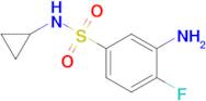 3-Amino-N-cyclopropyl-4-fluorobenzene-1-sulfonamide