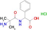 2-(2-Amino-2-methylpropanamido)-2-phenylacetic acid hydrochloride