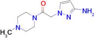 2-(3-Amino-1h-pyrazol-1-yl)-1-(4-methylpiperazin-1-yl)ethan-1-one