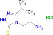 4-(2-aminoethyl)-3-(propan-2-yl)-4,5-dihydro-1H-1,2,4-triazole-5-thione hydrochloride