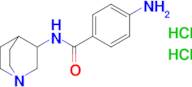 4-Amino-N-{1-azabicyclo[2.2.2]octan-3-yl}benzamide dihydrochloride