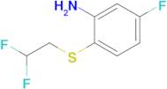 2-[(2,2-difluoroethyl)sulfanyl]-5-fluoroaniline