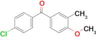 (4-Chlorophenyl)(4-methoxy-3-methylphenyl)methanone