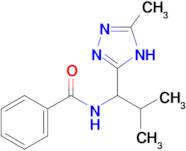 n-[2-methyl-1-(5-methyl-4h-1,2,4-triazol-3-yl)propyl]benzamide