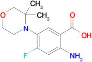 2-Amino-5-(3,3-dimethylmorpholin-4-yl)-4-fluorobenzoic acid