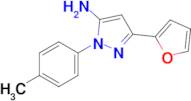 3-(furan-2-yl)-1-(4-methylphenyl)-1H-pyrazol-5-amine