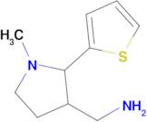 [1-methyl-2-(thiophen-2-yl)pyrrolidin-3-yl]methanamine