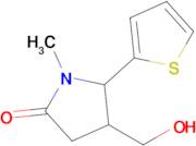 4-(Hydroxymethyl)-1-methyl-5-(thiophen-2-yl)pyrrolidin-2-one