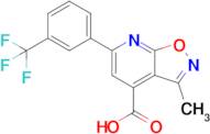 3-Methyl-6-[3-(trifluoromethyl)phenyl]-[1,2]oxazolo[5,4-b]pyridine-4-carboxylic acid