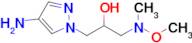 1-(4-Amino-1h-pyrazol-1-yl)-3-[methoxy(methyl)amino]propan-2-ol