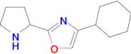 4-Cyclohexyl-2-(pyrrolidin-2-yl)-1,3-oxazole