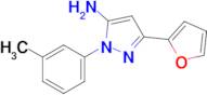 3-(Furan-2-yl)-1-(3-methylphenyl)-1h-pyrazol-5-amine