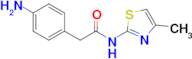 2-(4-Aminophenyl)-N-(4-methyl-1,3-thiazol-2-yl)acetamide