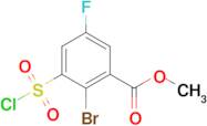 Methyl 2-bromo-3-(chlorosulfonyl)-5-fluorobenzoate