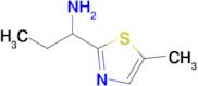 1-(5-Methyl-1,3-thiazol-2-yl)propan-1-amine