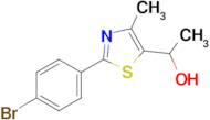 1-[2-(4-bromophenyl)-4-methyl-1,3-thiazol-5-yl]ethan-1-ol