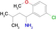 1-(5-Chloro-2-methoxyphenyl)-3-methylbutan-1-amine