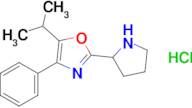 4-Phenyl-5-(propan-2-yl)-2-(pyrrolidin-2-yl)-1,3-oxazole hydrochloride