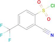 2-Cyano-4-(trifluoromethyl)benzene-1-sulfonyl chloride