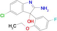 2-Amino-5-chloro-3-(2-ethoxy-5-fluorophenyl)-3h-indol-3-ol