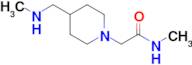 n-Methyl-2-{4-[(methylamino)methyl]piperidin-1-yl}acetamide