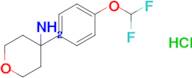 4-[4-(difluoromethoxy)phenyl]oxan-4-amine hydrochloride