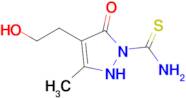 4-(2-Hydroxyethyl)-3-methyl-5-oxo-2,5-dihydro-1h-pyrazole-1-carbothioamide