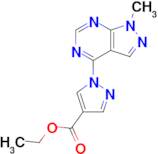 Ethyl 1-{1-methyl-1h-pyrazolo[3,4-d]pyrimidin-4-yl}-1h-pyrazole-4-carboxylate