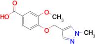 3-Methoxy-4-[(1-methyl-1h-pyrazol-4-yl)methoxy]benzoic acid