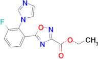 Ethyl 5-[3-fluoro-2-(1h-imidazol-1-yl)phenyl]-1,2,4-oxadiazole-3-carboxylate