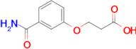 3-(3-Carbamoylphenoxy)propanoic acid