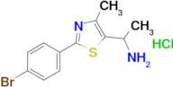 1-[2-(4-bromophenyl)-4-methyl-1,3-thiazol-5-yl]ethan-1-amine hydrochloride