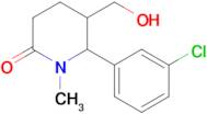 6-(3-Chlorophenyl)-5-(hydroxymethyl)-1-methylpiperidin-2-one