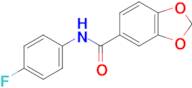 n-(4-Fluorophenyl)-1,3-dioxaindane-5-carboxamide